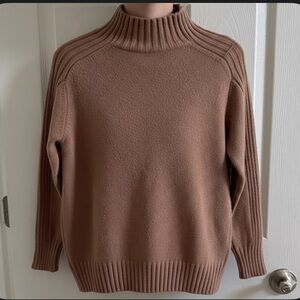 SHEIN Warm Brown Turtleneck Sweater
